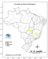 03/11/2025 - Previsão de Riscos Geo-Hidrológicos