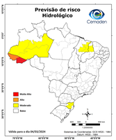 04/03/2024 - Previsão de Riscos Geo-Hidrológicos