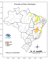 04/03/2026 - Previsão de Riscos Geo-Hidrológicos