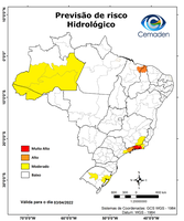 04/04/2022 - Previsão de Risco Geo-Hidrológicos