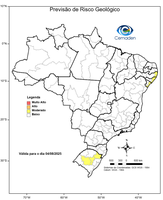 04/08/2025 - Previsão de Riscos Geo-Hidrológicos