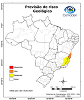 05/01/2024 - Previsão de Riscos Geo-Hidrológicos