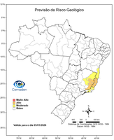05/01/2026 - Previsão de riscos geo-hidrológicos