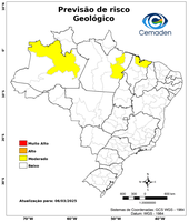 06/03/2025 - Previsão de Riscos Geo-Hidrológicos