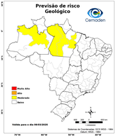 06/03/2025 - Previsão de Riscos Geo-Hidrológicos