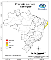 06/06/2022 - Previsão de riscos geo-hidrológicos