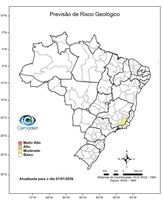 07/01/2026 - Previsão de riscos geo-hidrológicos (Atualização Madrugada)