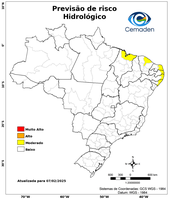 07/02/2025 - Previsão de Riscos Geo-Hidrológicos
