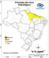 07/03/2025 - Previsão de Riscos Geo-Hidrológicos