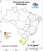 07/08/2024 - Previsão de Riscos Geo-Hidrológicos