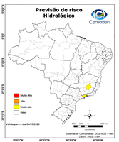 08/03/2023 - Previsão de Riscos Geo-hidrológicos