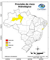 08/06/2023 - Previsão de Riscos Geo-hidrológicos