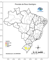 08/09/2025 - Previsão de Riscos Geo-Hidrológicos
