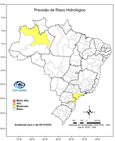 08/10/2025 - Previsão de Riscos Geo-Hidrológicos