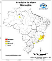 09/01/2025 - Previsão de Riscos Geo-Hidrológicos