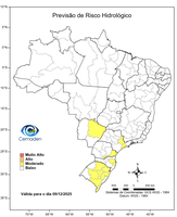 09/12/2025 - Previsão de Riscos Geo-Hidrológicos