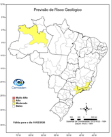 10/02/2026 - Previsão de Riscos Geo-Hidrológicos