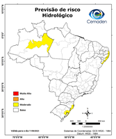 11/06/2023 - Previsão de Riscos Geo-hidrológicos