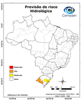 10/09/2023 - Previsão de Riscos Geo-hidrológicos