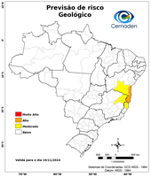 10/11/2024 - Previsão de Riscos Geo-Hidrológicos