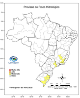 10/12/2025 - Previsão de Riscos Geo-Hidrológicos