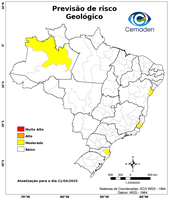 11/04/2025 - Previsão de Riscos Geo-Hidrológicos