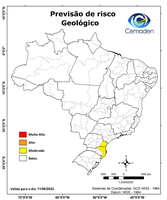 11/08/2022 - Previsão de riscos geo-hidrológicos