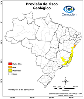12/01/2025 - Previsão de Riscos Geo-Hidrológicos