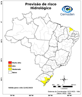 12/02/2025 - Previsão de Riscos Geo-Hidrológicos
