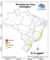 12/10/2021 - Previsão de riscos geo-hidrológicos