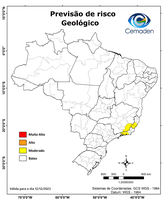 12/12/2023 - Previsão de Riscos Geo-Hidrológicos