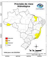 23/02/2024 - Previsão de Riscos Geo-Hidrológicos