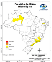 13/03/2023 - Previsão de Risco Geo-Hidrológicos