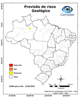 13/04/2023 - Previsão de Risco Geo-Hidrológicos