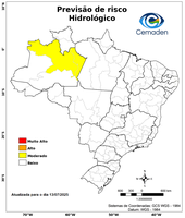 13/07/2025 - Previsão de Riscos Geo-Hidrológicos