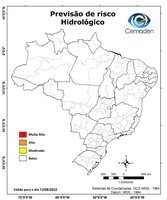 13/08/2022 - Previsão de riscos geo-hidrológicos