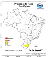 13/11/2023 - Previsão de riscos geo-hidrológicos