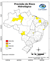 14/03/2024 - Previsão de Riscos Geo-Hidrológicos