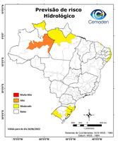 24/06/2022 - Previsão de Risco Geo-Hidrológicos