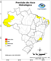 15/03/2025 - Previsão de Riscos Geo-Hidrológicos