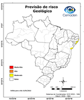 15/05/2022 - Previsão de riscos geo-hidrológicos