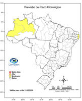 15/05/2026 - Previsão de Riscos Geo-Hidrológicos