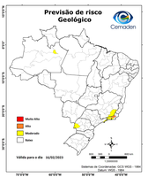 16/02/2023 - Previsão de Riscos Geo-hidrológicos