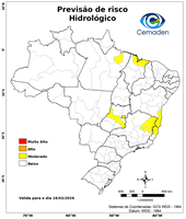 16/03/2026 - Previsão de Riscos Geo-Hidrológicos