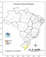 16/04/2026 - Previsão de Riscos Geo-Hidrológicos