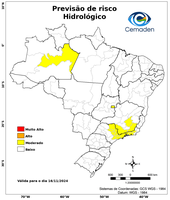 16/11/2024 - Previsão de riscos geo-hidrológicos
