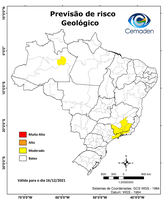 16/12/2021 - Previsão de riscos geo-hidrológicos