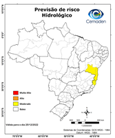 25/12/2022 - Previsão de riscos geo-hidrológicos
