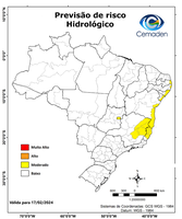 17/02/2024 - Previsão de Riscos Geo-Hidrológicos