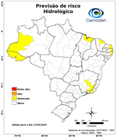 17/03/2025 - Previsão de Riscos Geo-Hidrológicos